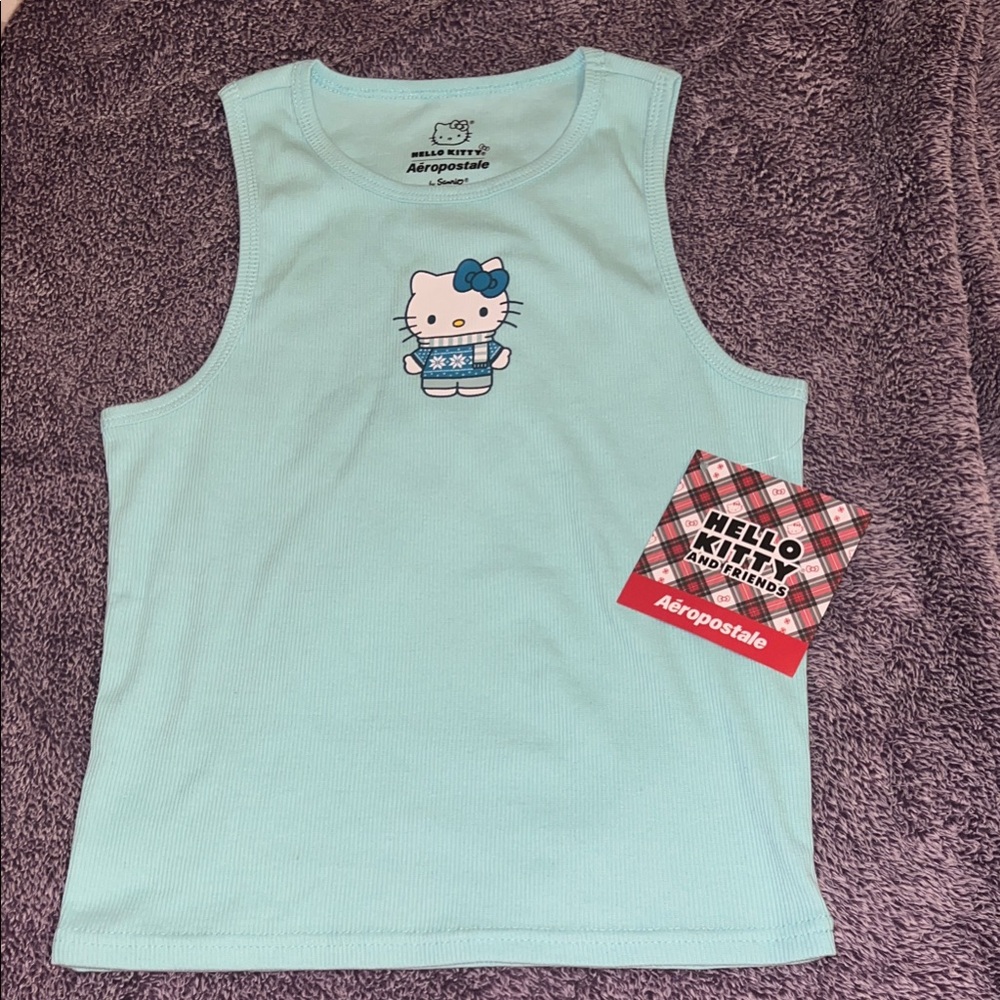 Aeropostale Hello Kitty Aqua Tank Top